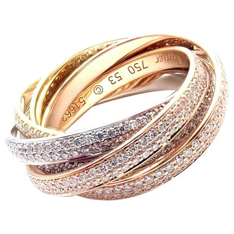 cartier three band ring.